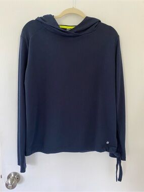 Helly Hansen Navy Crewneck Hoodie Sweatshirt Tie-waist Large